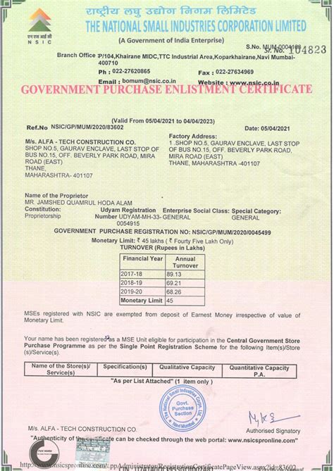 Certification | Alfa - Tech Construction Co. - alfatechconstruction.com