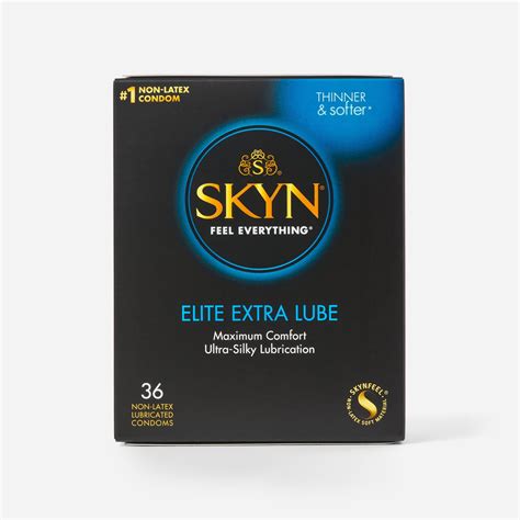 HSA Eligible SKYN Elite Extra Lubricated Non-Latex Condom, 36 ct