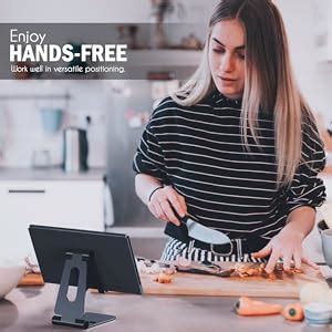 ELV Aluminum Adjustable Mobile Phone Foldable Holder Tabletop Stand ...