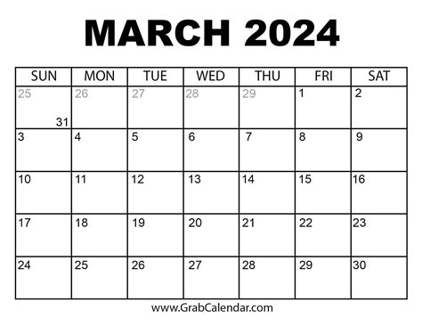 Calendario Marzo 2024 Catolico