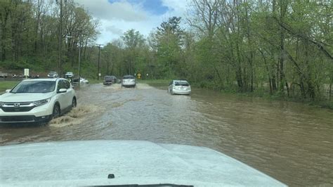 Swannanoa River Road in Asheville closed due to flooding