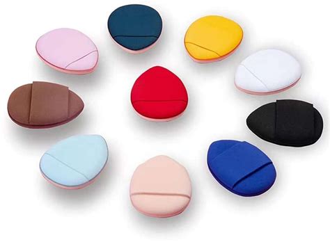 EZELFLOW BEAUTY Mini Finger Powder Puff 10 pcs Finger Makeup puff ...