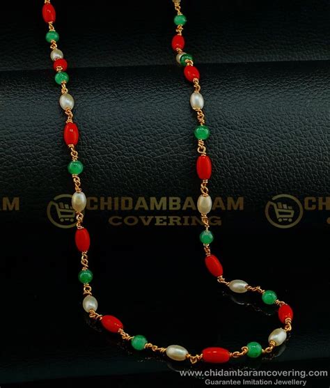 Buy Traditional Multi Colorful Manimalai Gold Plated Beaded Jewellery ...