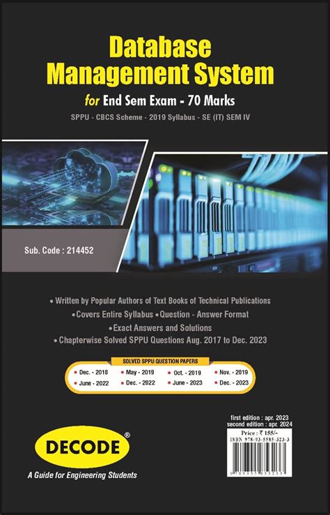 Amazon.in: Buy Database Management System for SPPU 19 Course (SE - IV ...