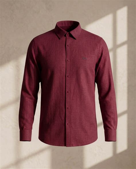 wine Linen Shirt-1738 – RIG ANTHONY