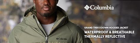 Columbia Mens Grand Trek II Down Hooded Jacket, Black, S : Amazon.in ...