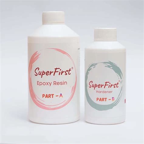 Buy SuperFirst Epoxy Resin & Hardener High Glossy Crystal Clear 1.5 KG ...
