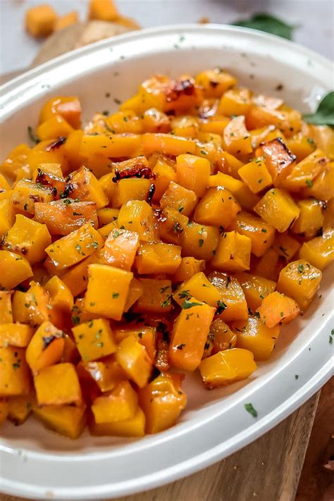Maple-Glazed Butternut Squash Recipe - Rosemary & Maple