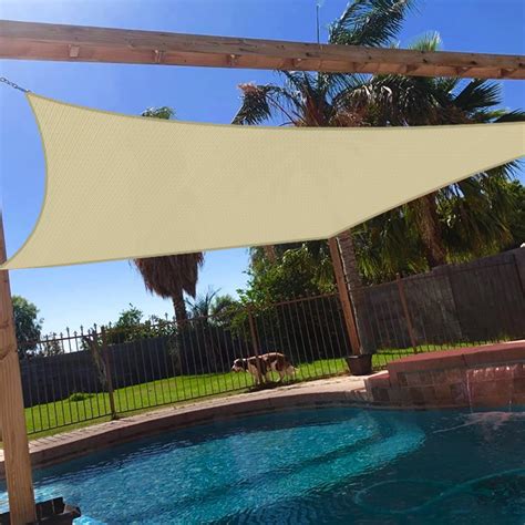 Amazon.com : Sun Shade Sail, 8' X 10' Rectangle Shade Sail with ...
