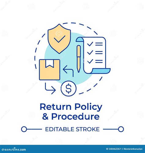 Return Policy Icon With A Bag, Flat Vector | CartoonDealer.com #284284933