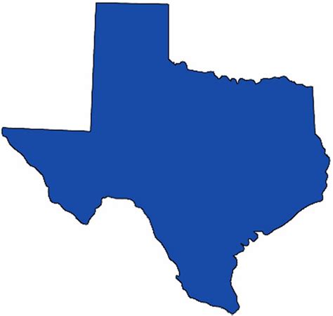 Texas State Clipart - medium Pictures | Texas Map with Cities and ...