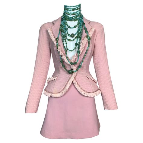 S/S 2000 Christian Dior by John Galliano Runway Denim Asymmetric Logo ...