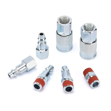 Buy AIRTOON Air Coupler and Plug Kit, 7 Pieces 1/4" NPT Industrial Air ...