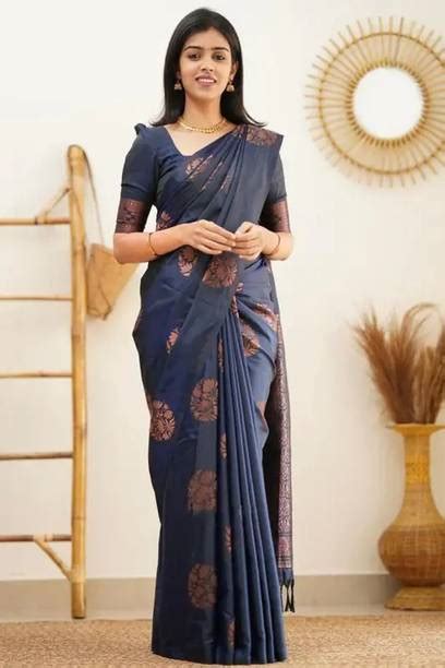 Navy Blue Color Sarees - Buy Navy Blue Color Sarees online at Best ...