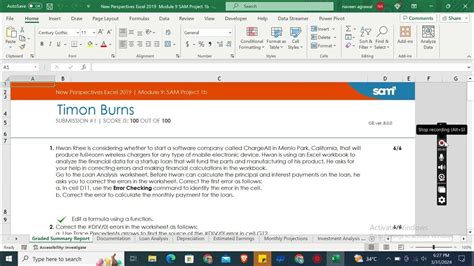 Image result for Excel Module 9 Sam Project A