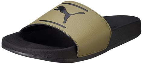 Buy Puma Unisex-Adult Leadcat FTR Comfort Burnt Olive-Black Slide, 3 UK ...