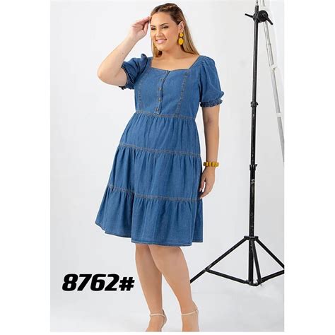Plus size denim dress (FIT TO XL) | Shopee Philippines