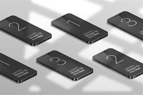 iPhone 12 Pro Max Showcase Mockup - Mockup World