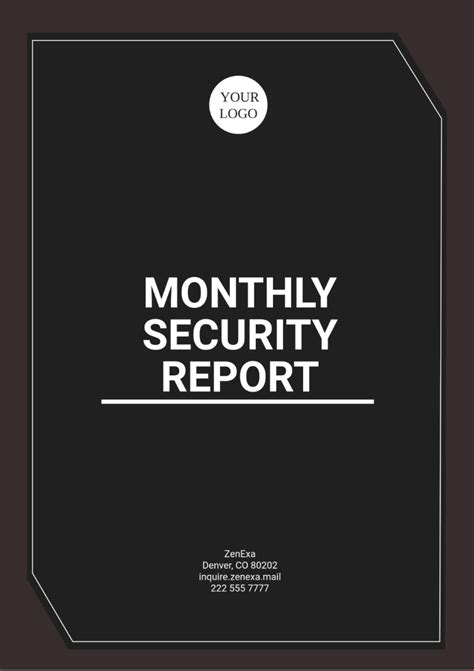 Free Simple Daily Security Report Template to Edit Online