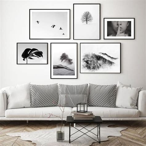 black and white wall art for living room