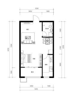 80平米简约小两室两厅户型装修效果图大全 - 家居装修知识网