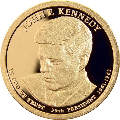 2015 S John F Kennedy Presidential Dollar Choice Proof $1 Coin
