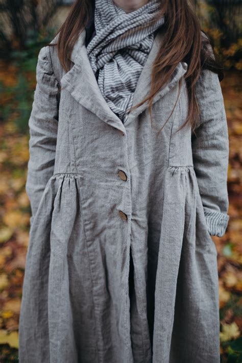 Linen Coat Lilly / Vintage Linen Coat / Woman oversized Linen | Etsy ...