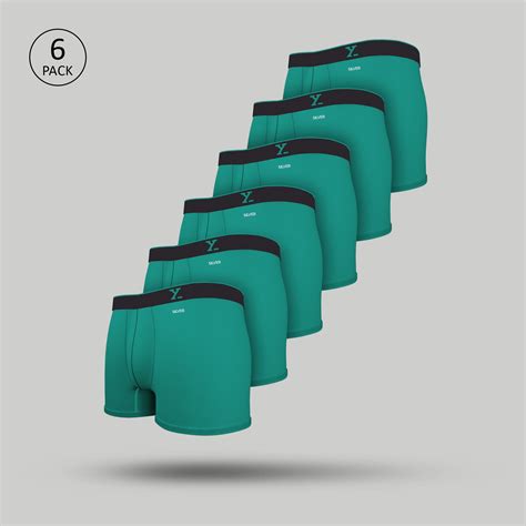 Traq Cotton Trunks Aqua Green (Pack of 6) – XYXX Apparels