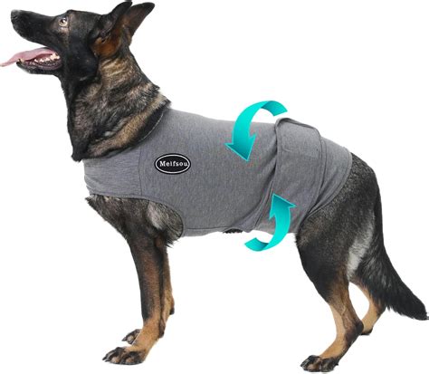 Amazon.com : Meifsou Dog Anxiety Vest, Skin-Friendly Thunder Jacket for ...