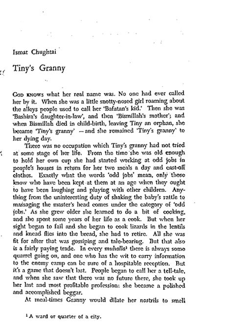 Tiny's Granny - Ismat Chughtai - Ismat Chughtai Granny GOD KNOWS what ...
