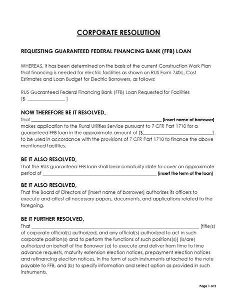 Image result for Corporate Resolution Example