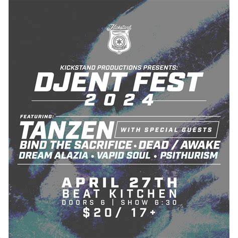 Djent Fest 2024 w/ Tanzen, Bind The Sacrifice, Dead/Awake, Dream Alazia ...