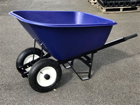 Plastic Wheelbarrow Two Wheels 200L - Blue | Torne Valley