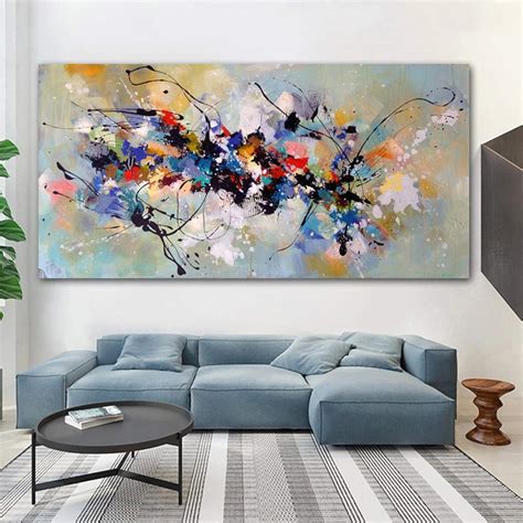 Zhaoyang Art Colorful Abstract Canvas Art for Living Room Home India | Ubuy