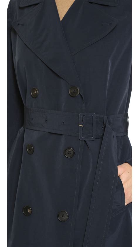 6397 Trench Coat - Navy in Blue | Lyst