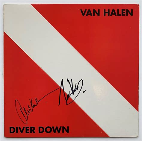 Eddie Van Halen and Alex Van Halen Signed "Diver Down" Album PSA/DNA ...