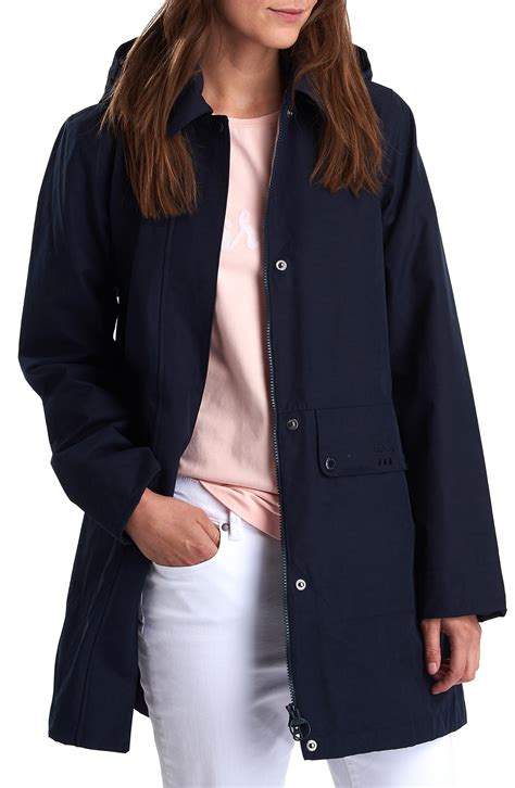 Navy Blue Raincoat With Hood Women's at Charles Dunaway blog