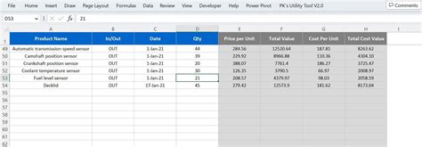 Image result for Inventory in Out Dynamic Excel
