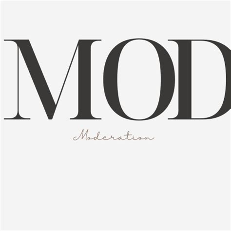 Image result for Moderation Sign Text