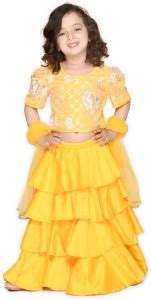 Saka Designs Girls Lehenga Choli Ethnic Wear Embroidered Lehenga, Choli ...