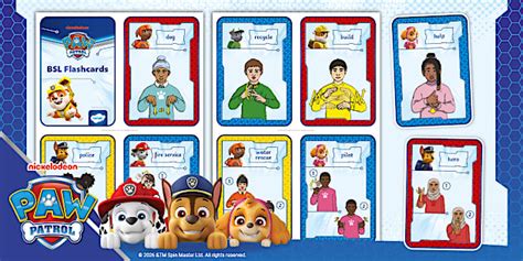 Paw Patrol: BSL Flashcards
