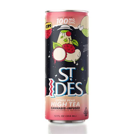 ST. IDES - ST IDES | LYCHEE PEAR TEA | 12OZ | 100MG