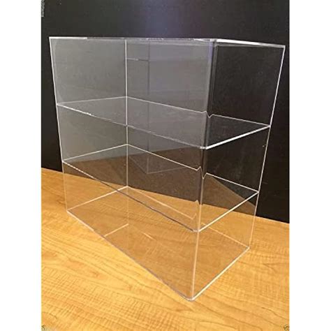 Marketing Holders Durable Clear Acrylic Two Shelf Retail Cabinet for ...