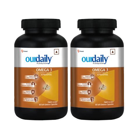 Buy Ourdaily Omega 3 Capsules Online | Omega Fish Oil Capsules - Wellify.in