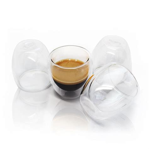 Espresso Coffee Cups, Double Wall Thermo Insulated Shot Glasses ...
