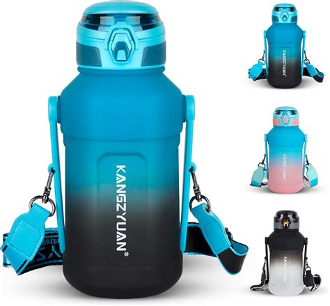 Amazon.com: Enlightcode 50 oz Water Bottle with Straw, Large Water ...