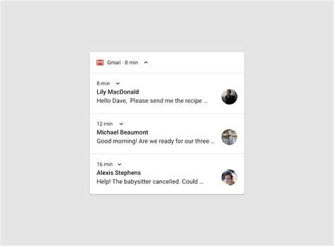 Image result for Notification Design Android Material 3