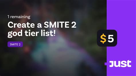 Create a SMITE 2 god tier list! | Just SMITE 2