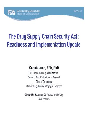 Fillable Online The Drug Supply Chain Security Act: Fax Email Print ...