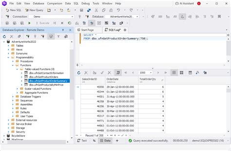Image result for Table-Valued User-Defined Functions in SQL Managemnt Studio